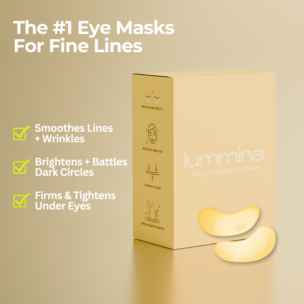 24K Gold Hydrate Eye Mask (20PK)